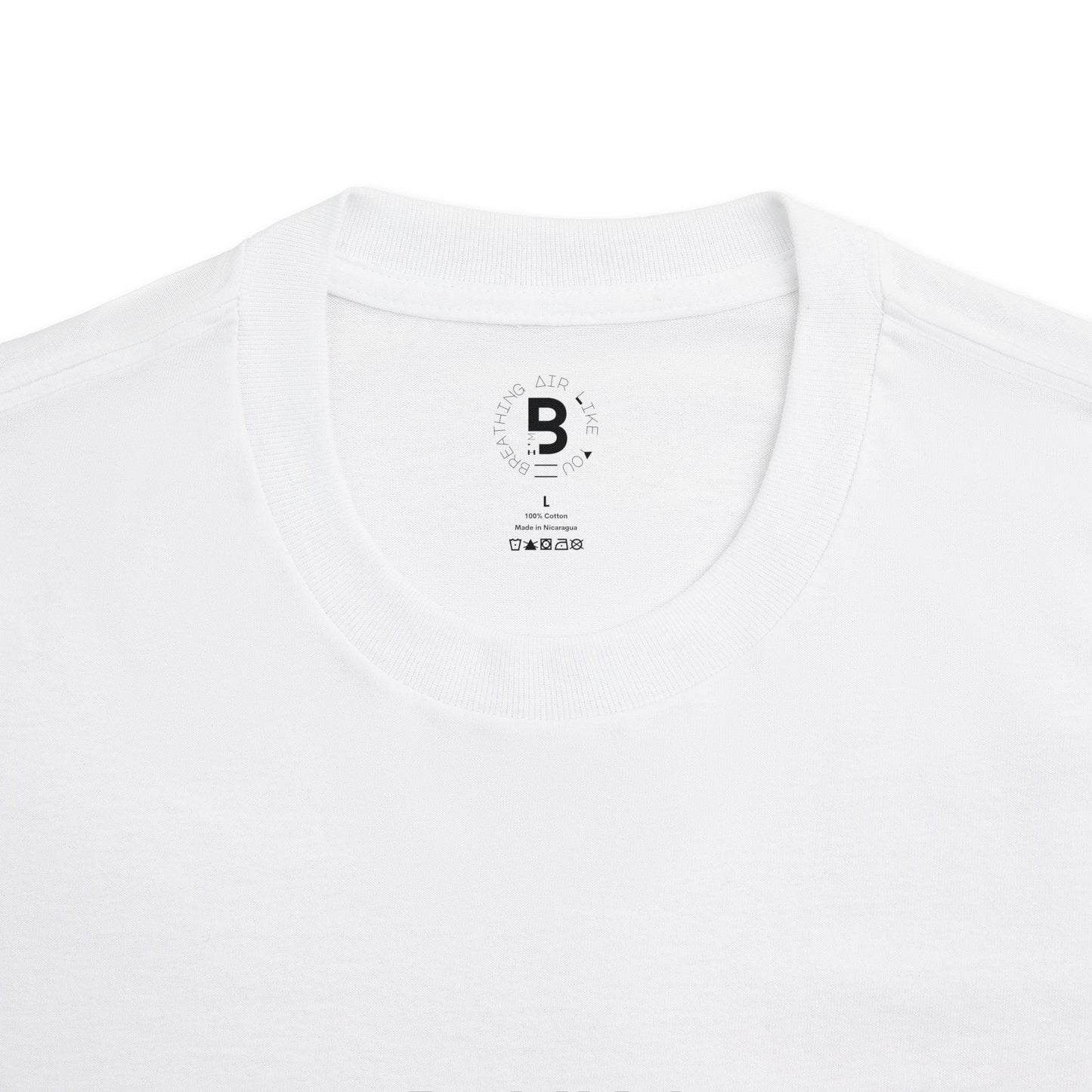 Eat the Rich t-shirt showing high-quality cotton and ribbed collar detail