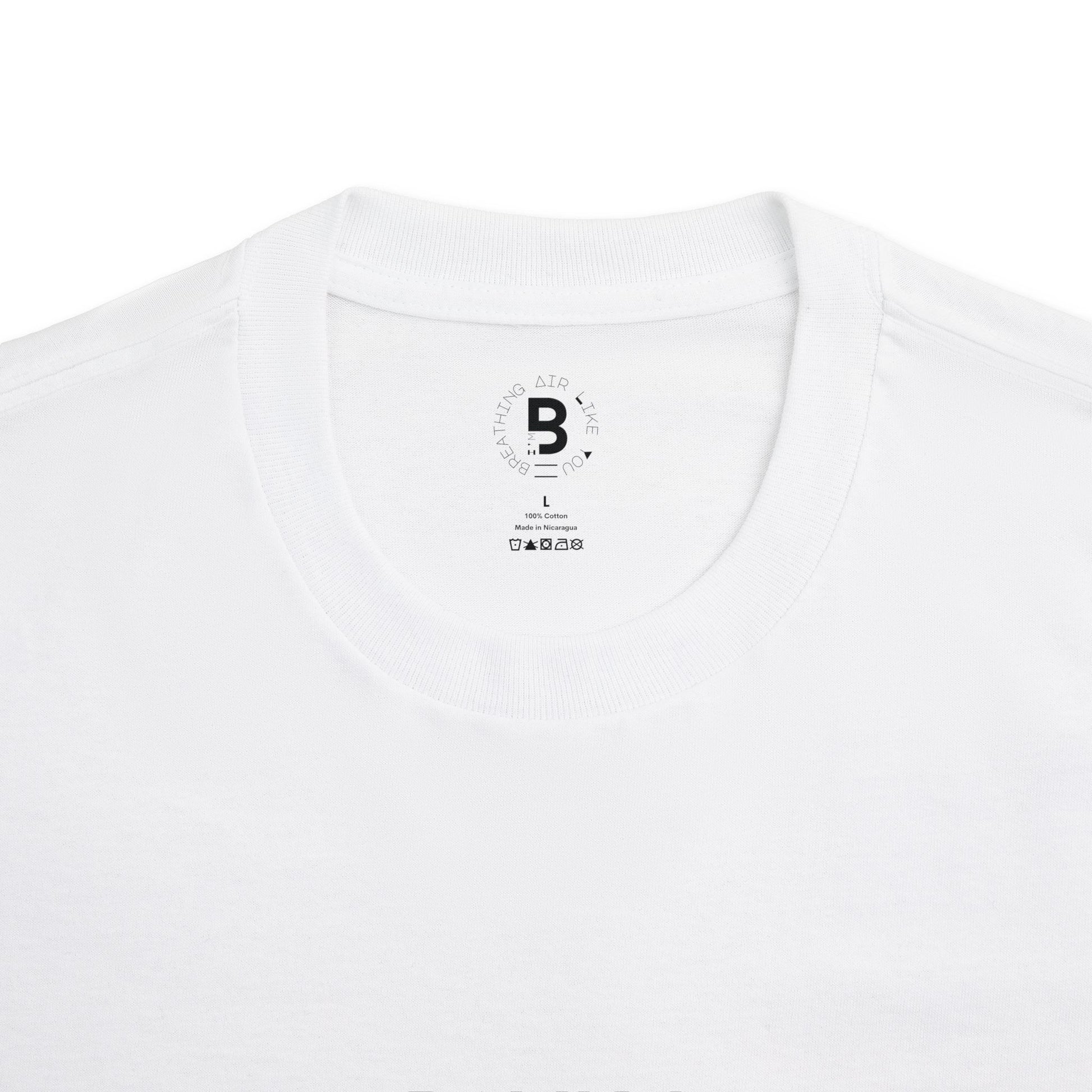 Eat the Rich t-shirt showing high-quality cotton and ribbed collar detail