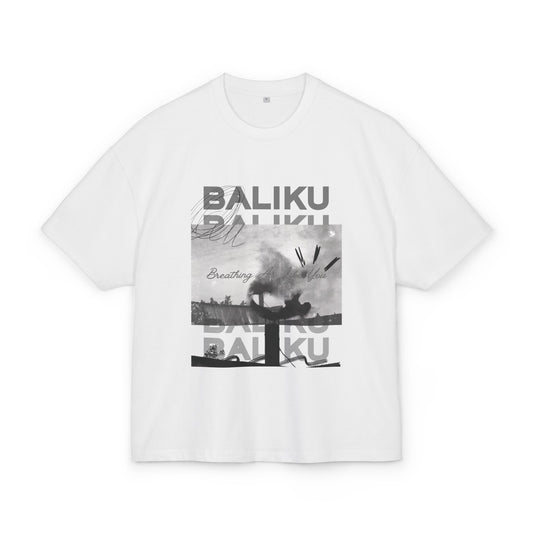 Baliku Photo Graphic Tee — "Breathing In Like You" Boxy Cotton T-Shirt